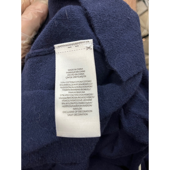 Men's Polo Ralph Lauren V-Neck Sweater Size M Navy Blue - Picture 9 of 9